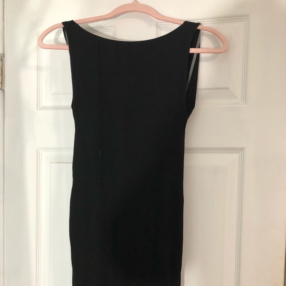 Maxi dress black stretchy material - Picture 2 of 4